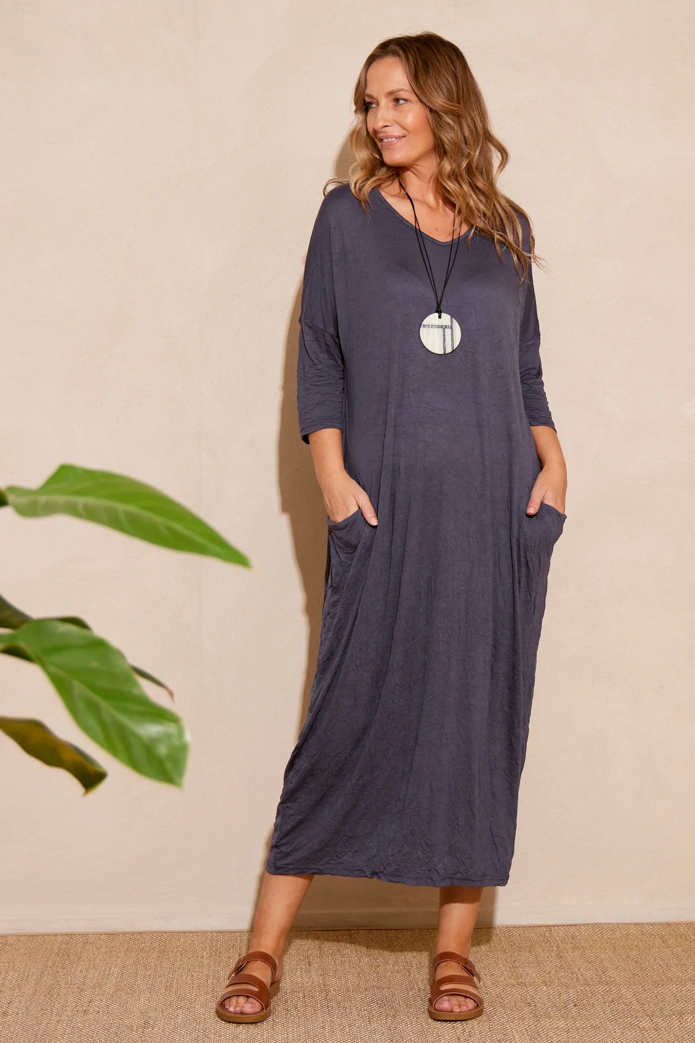 Elvira Dress - Charcoal