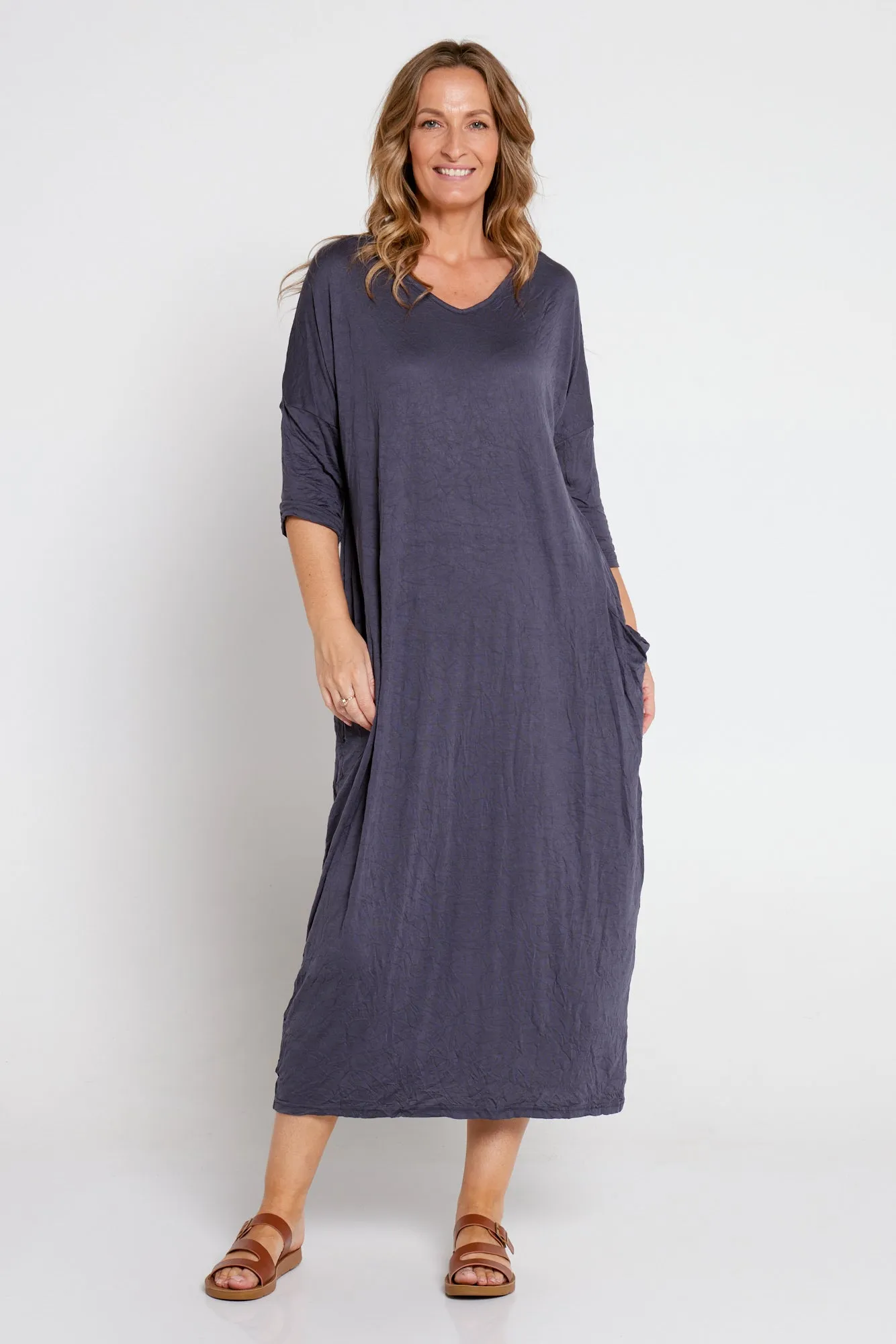 Elvira Dress - Charcoal