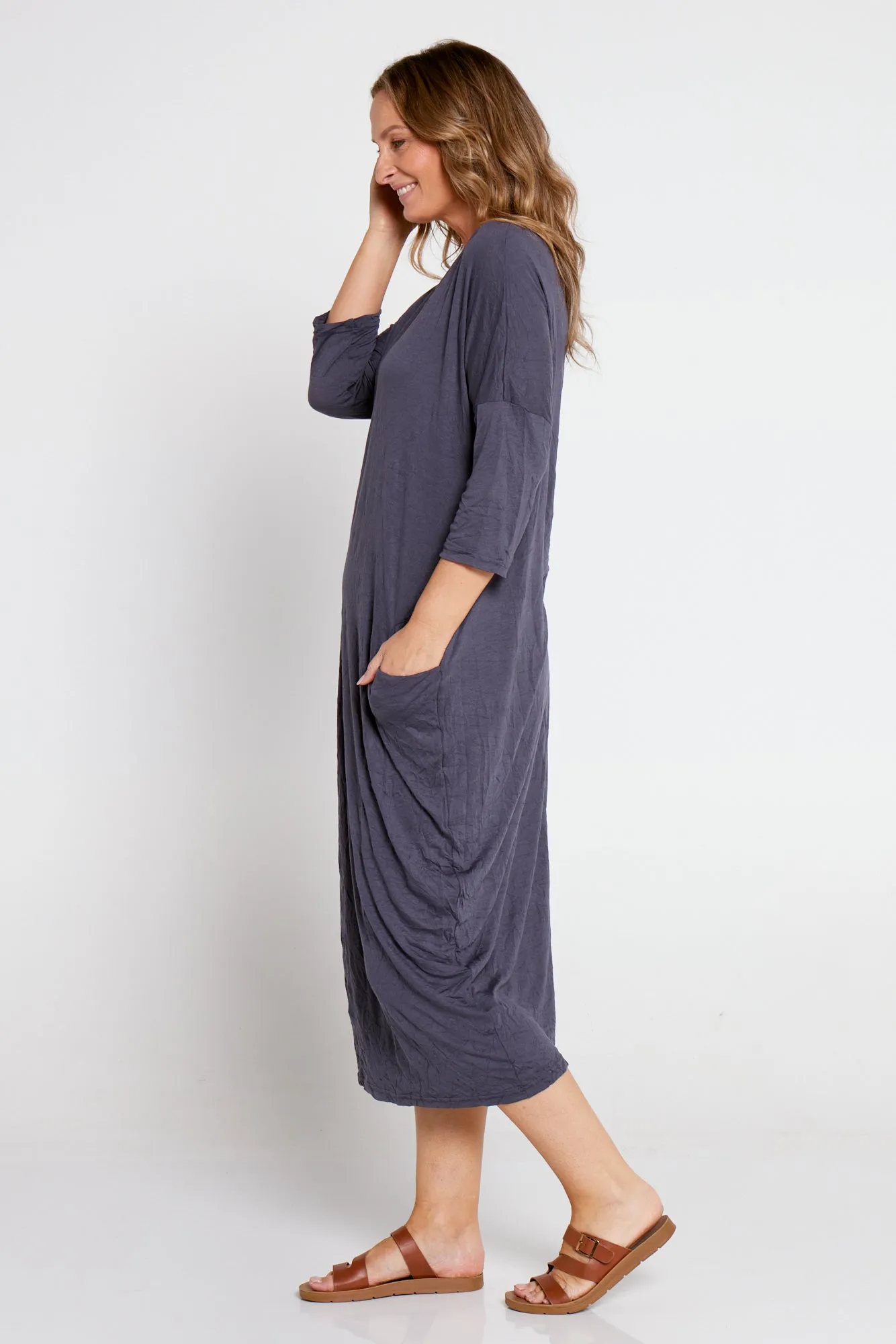 Elvira Dress - Charcoal