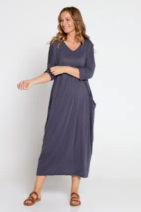 Elvira Dress - Charcoal