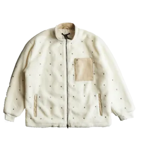 Embellish Leo Zip Sherpa (White) EMBHOL23-036
