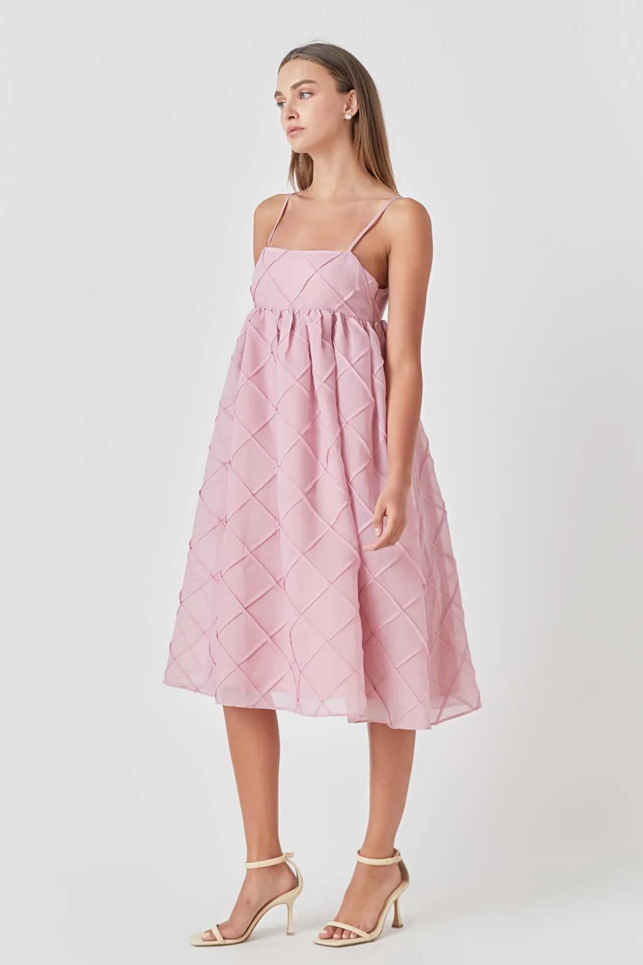 Endless Rose - Organza Midi Dress