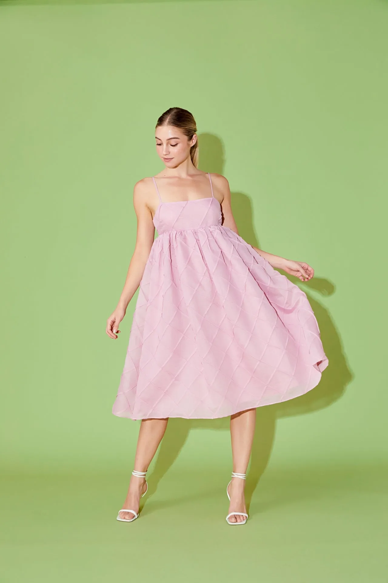 Endless Rose - Organza Midi Dress