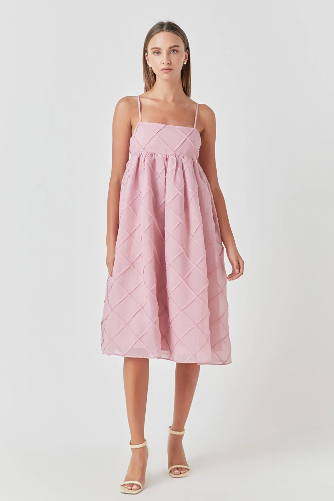 Endless Rose - Organza Midi Dress