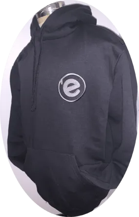 Eruption Radio UK Hoodie (Black with Black & Grey Logo)