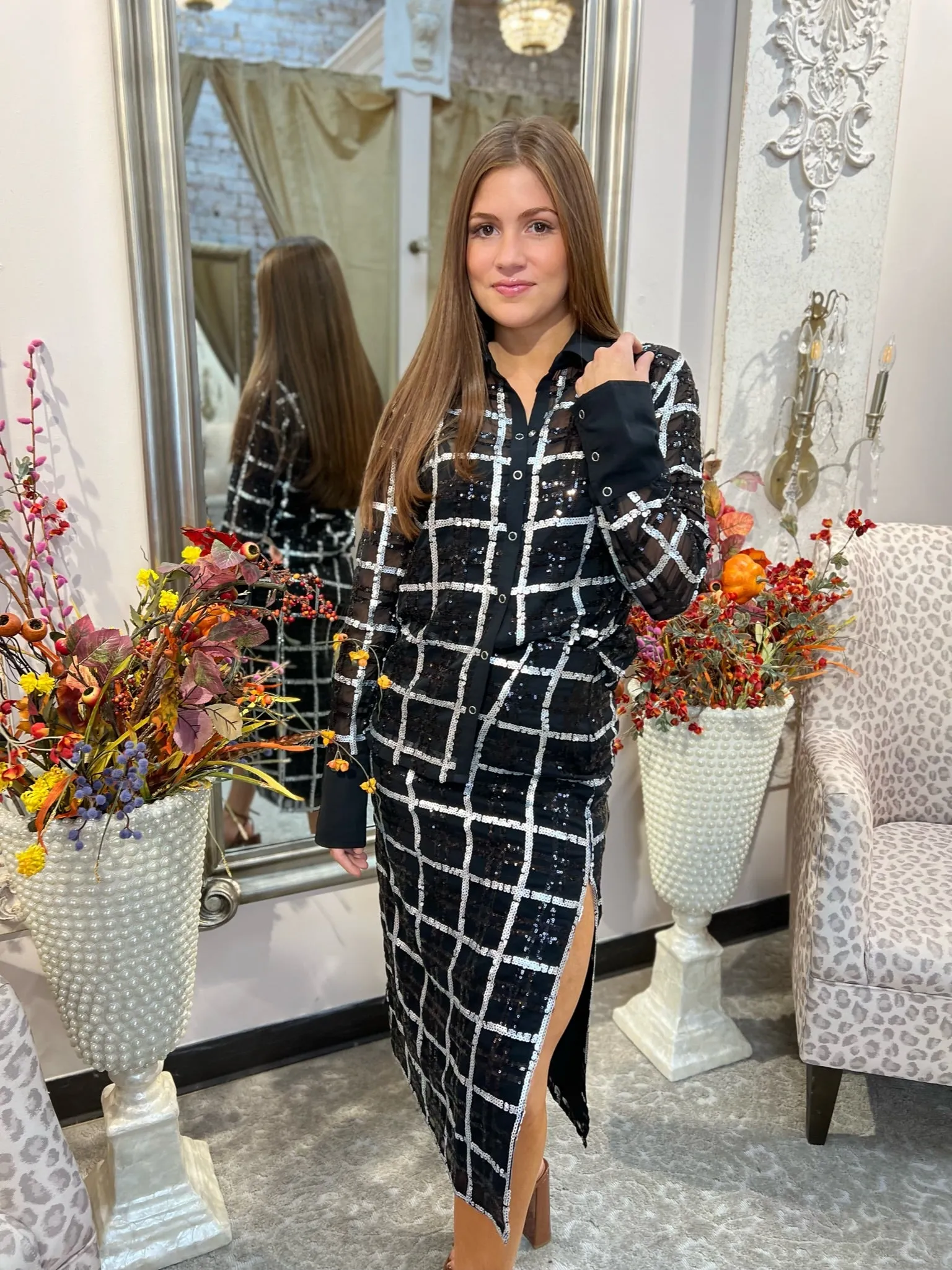 Evory Fairfax Plaid Top