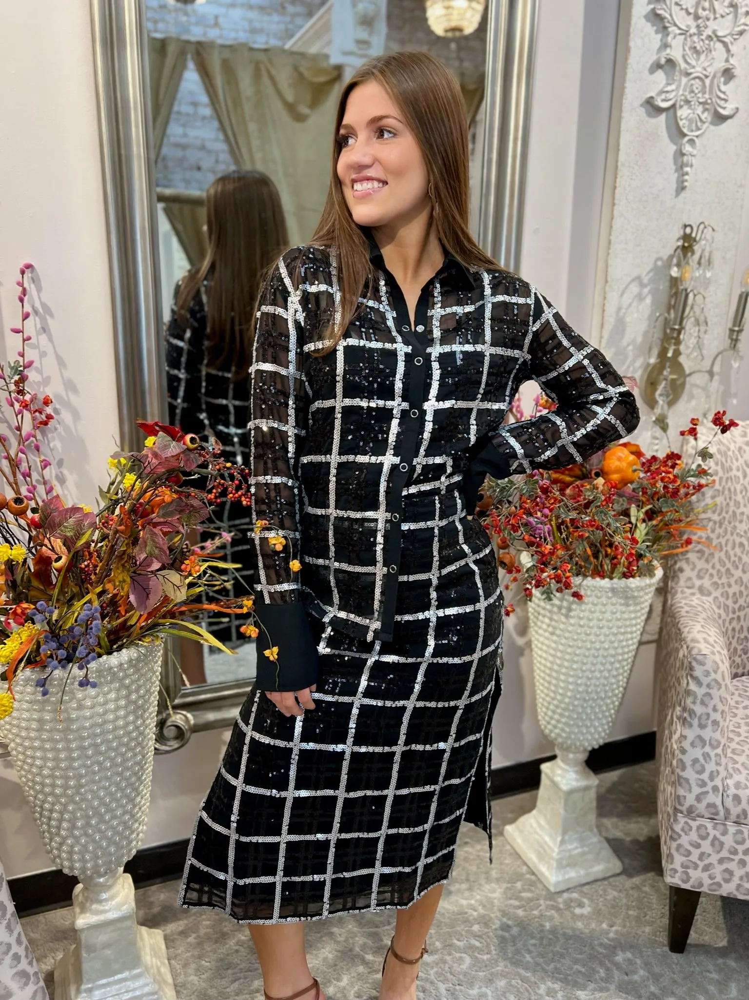 Evory Fairfax Plaid Top