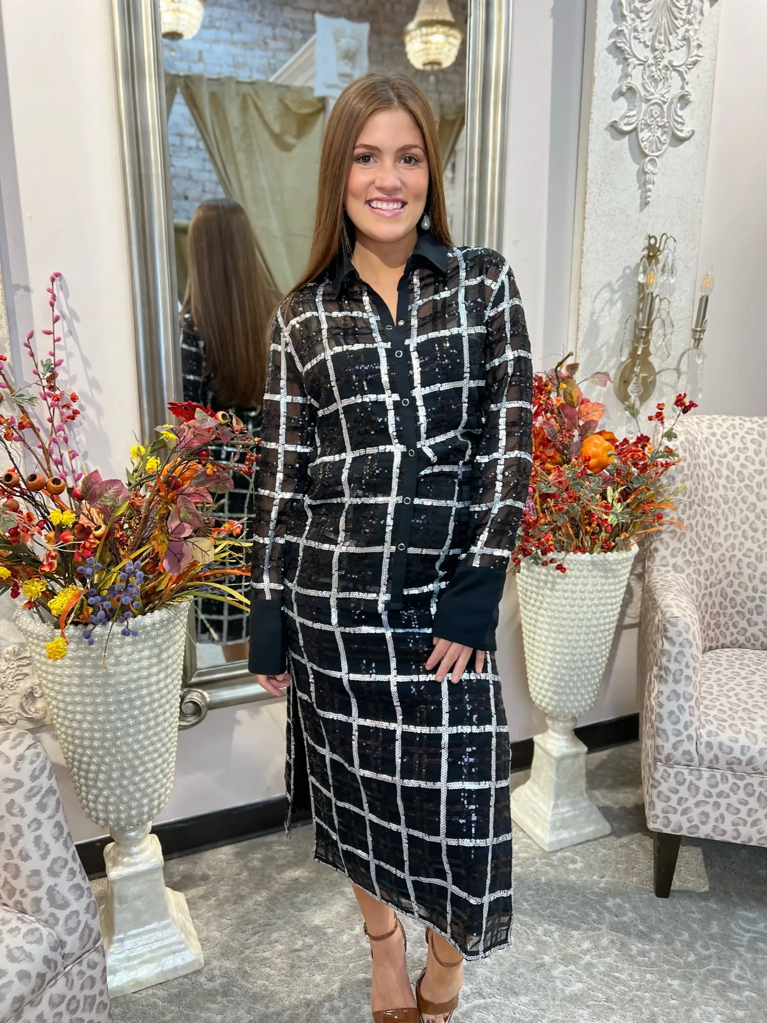 Evory Fairfax Plaid Top