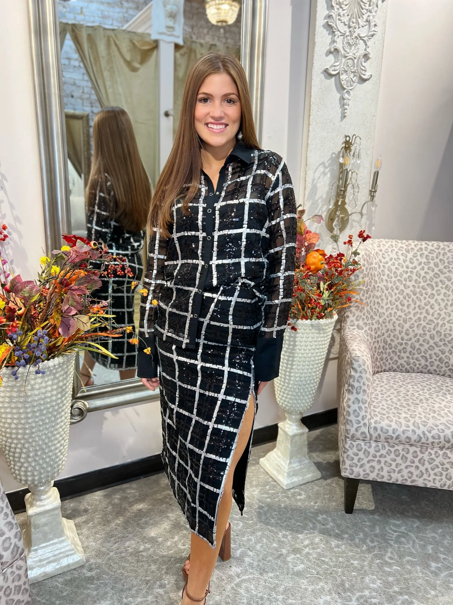 Evory Fairfax Plaid Top