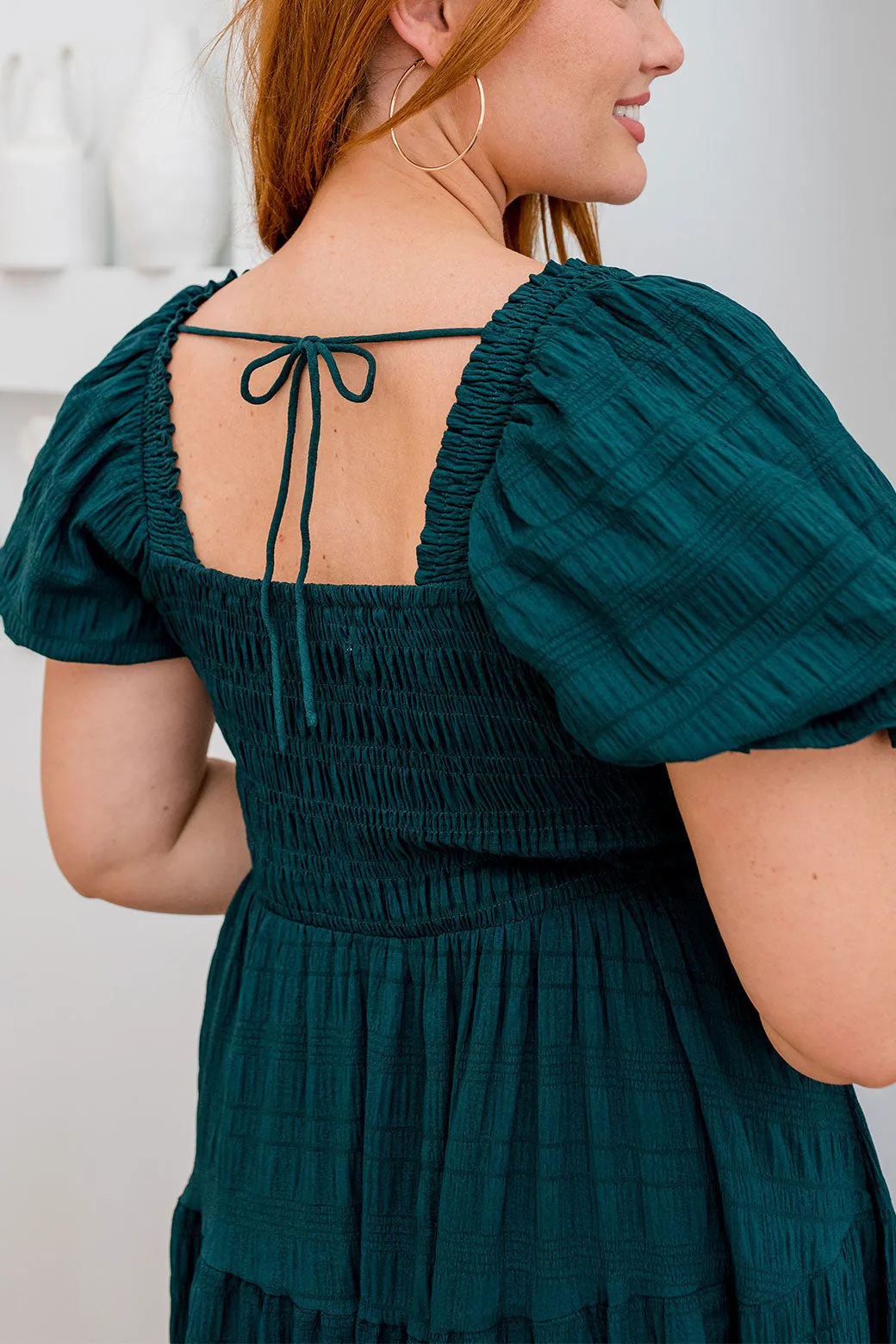 Farrah Midi Dress Emerald