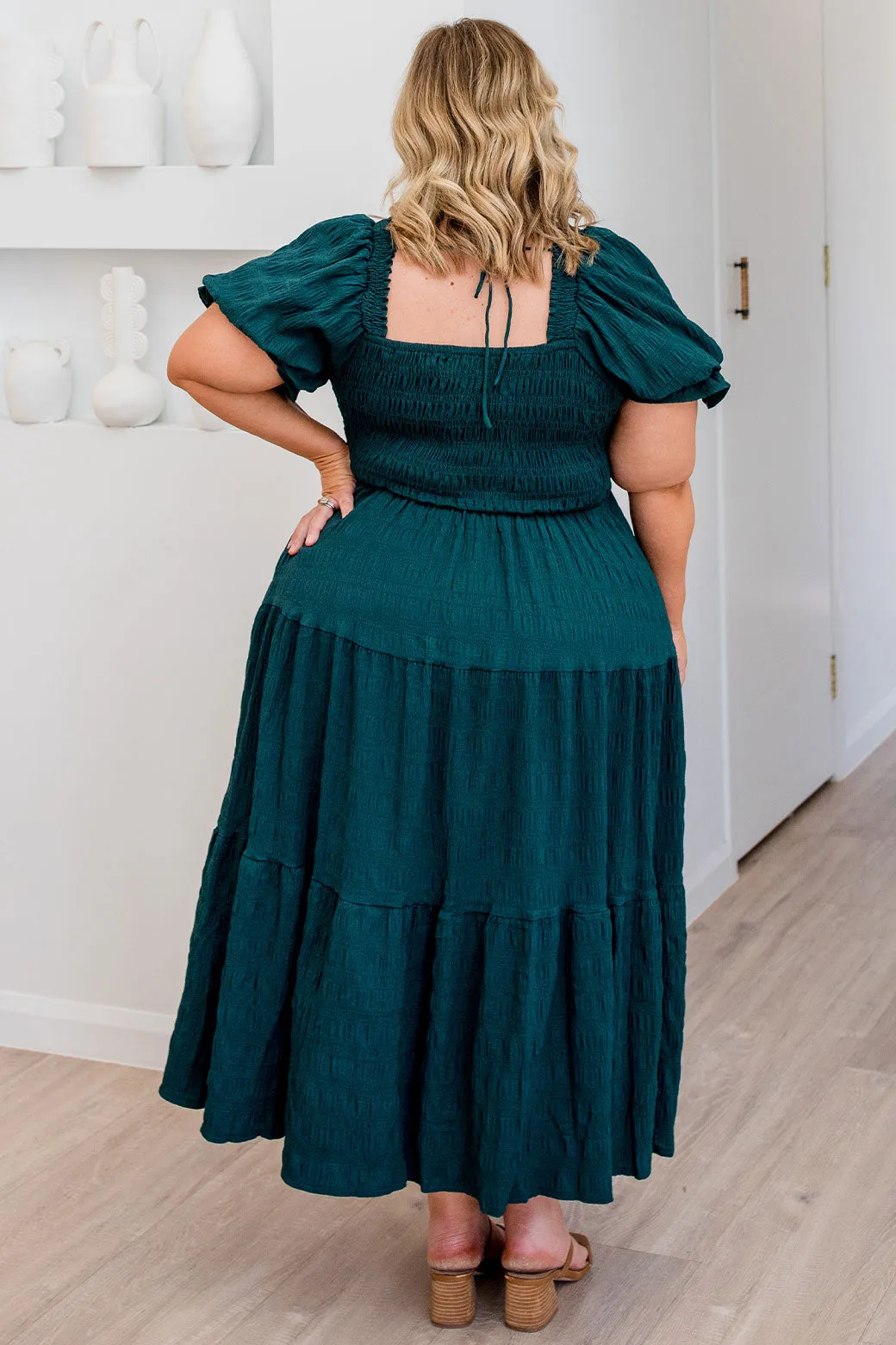 Farrah Midi Dress Emerald