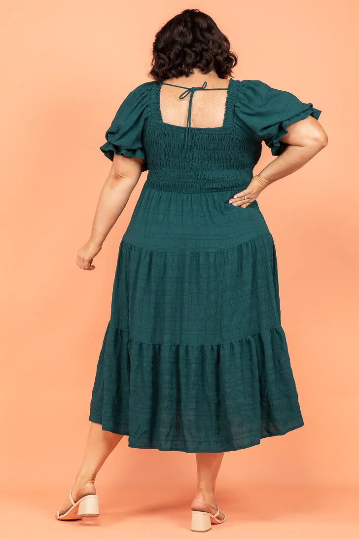 Farrah Midi Dress Emerald