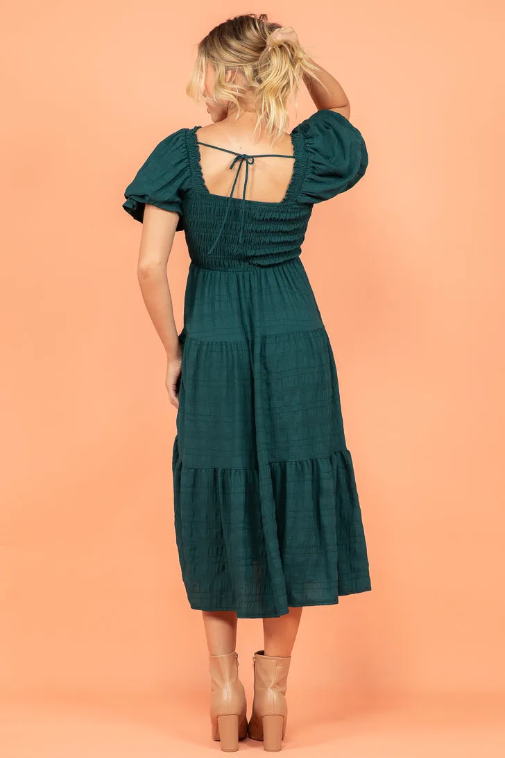 Farrah Midi Dress Emerald