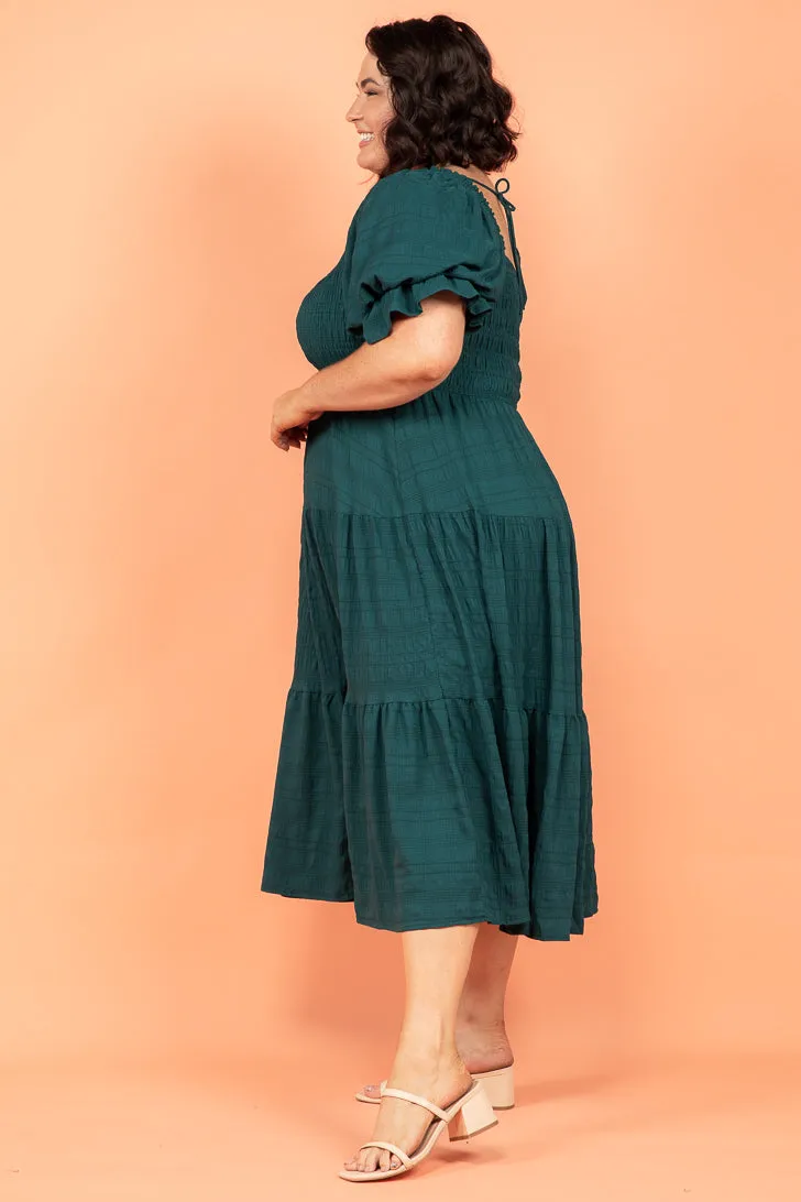 Farrah Midi Dress Emerald