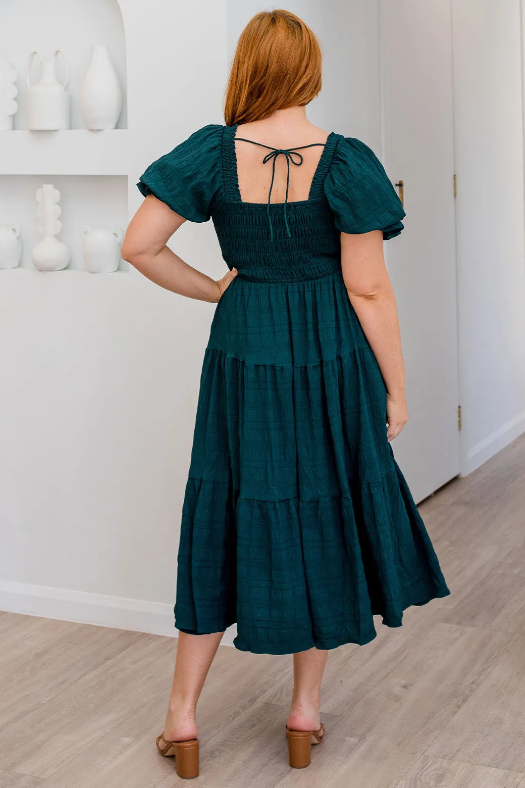 Farrah Midi Dress Emerald