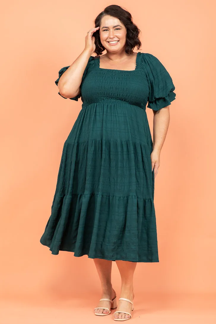 Farrah Midi Dress Emerald