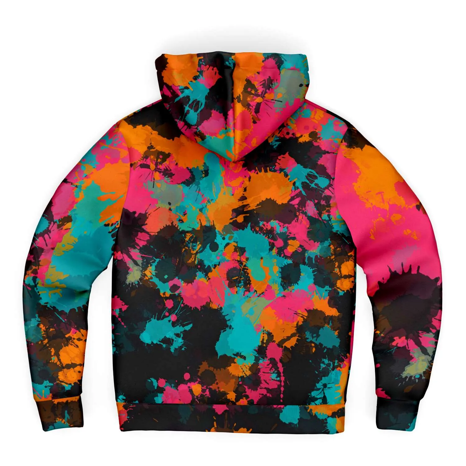 Fiesta Colors Paint Splatter Sherpa Hoodie
