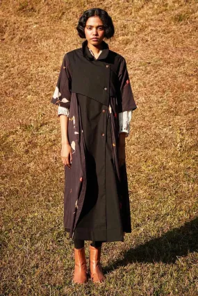 Floral Storm Trench Coat