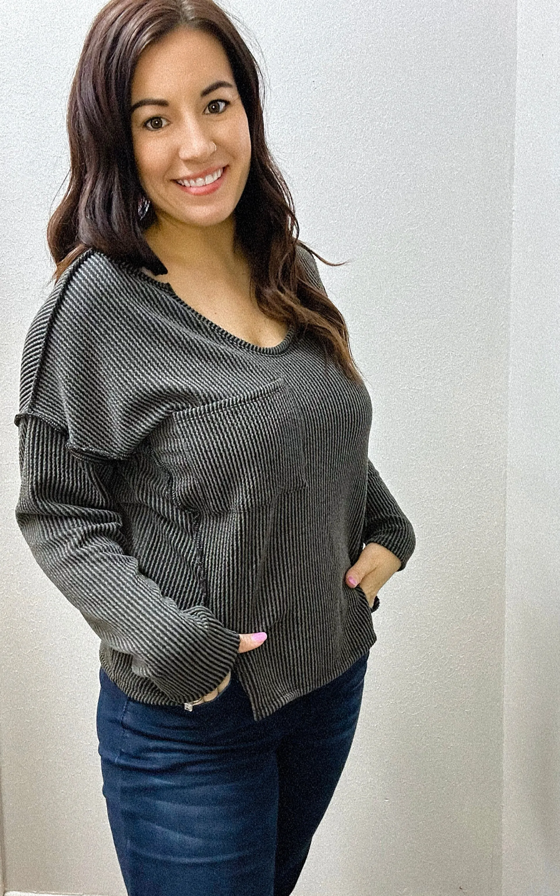 Forever On The Go Corded Top
