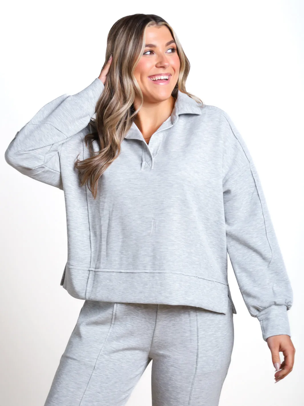 Found The Warmth Collared Sweatshirt