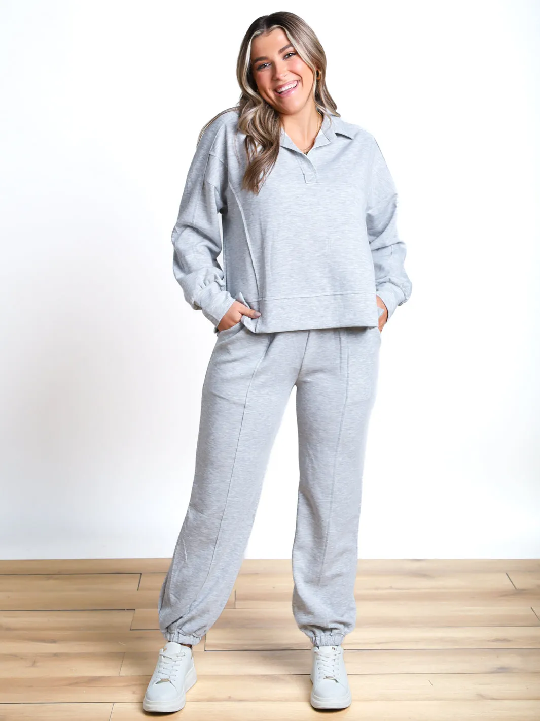 Found The Warmth Collared Sweatshirt
