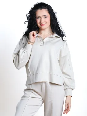 Found The Warmth Collared Sweatshirt