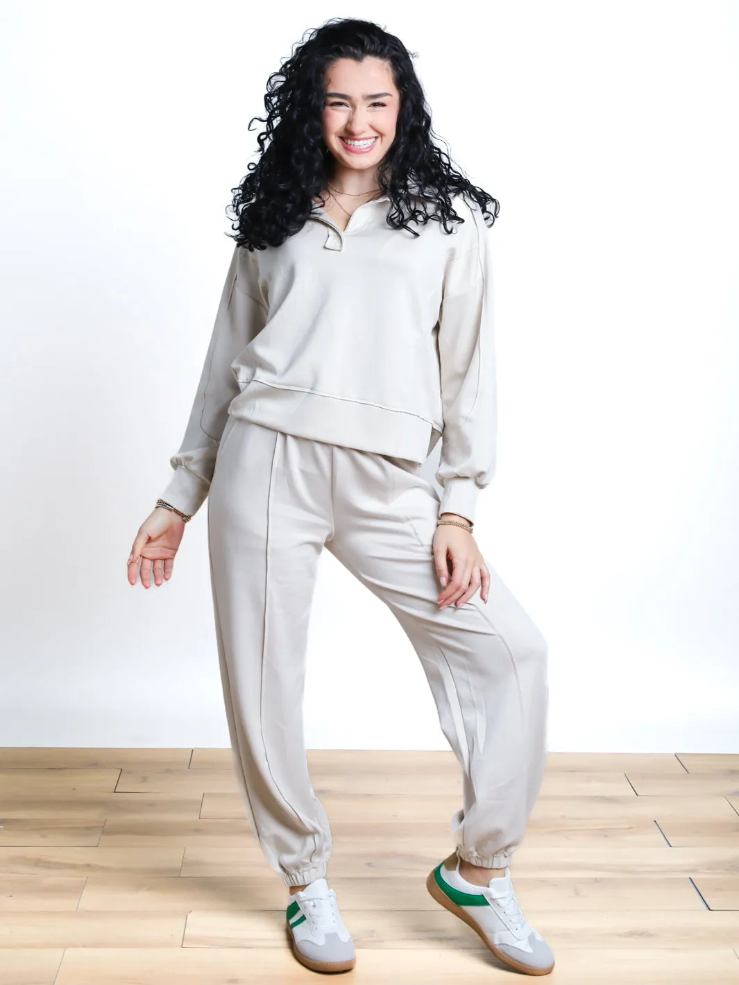 Found The Warmth Collared Sweatshirt
