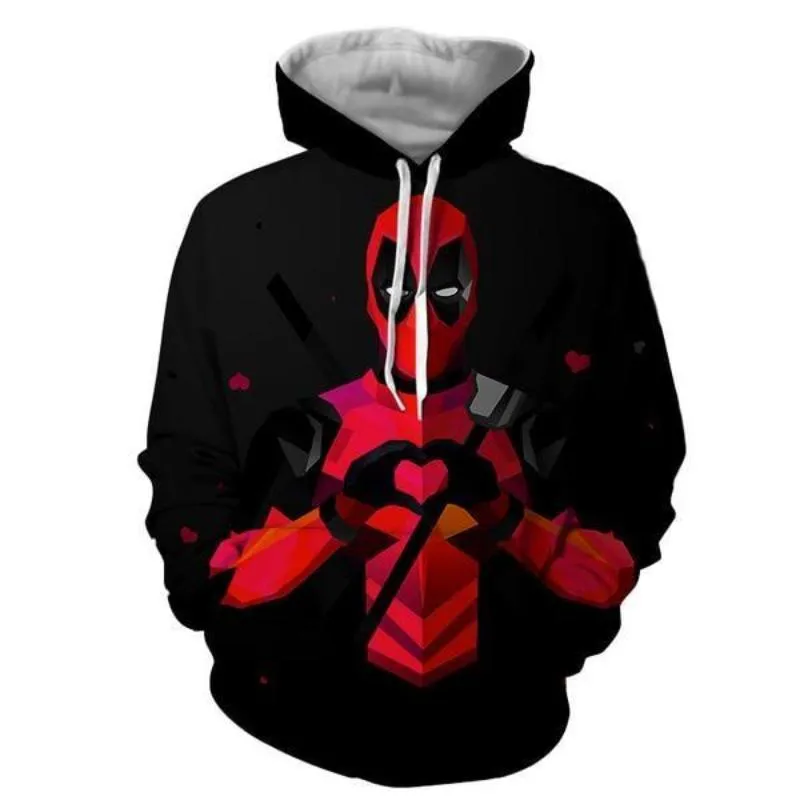 Funny Heart Deadpool Hoodie