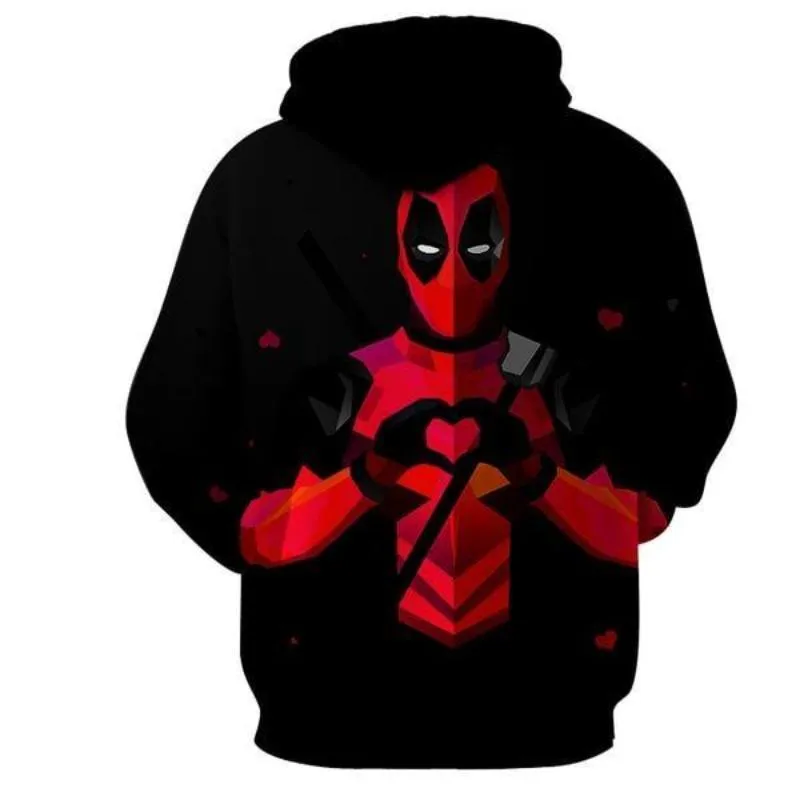 Funny Heart Deadpool Hoodie
