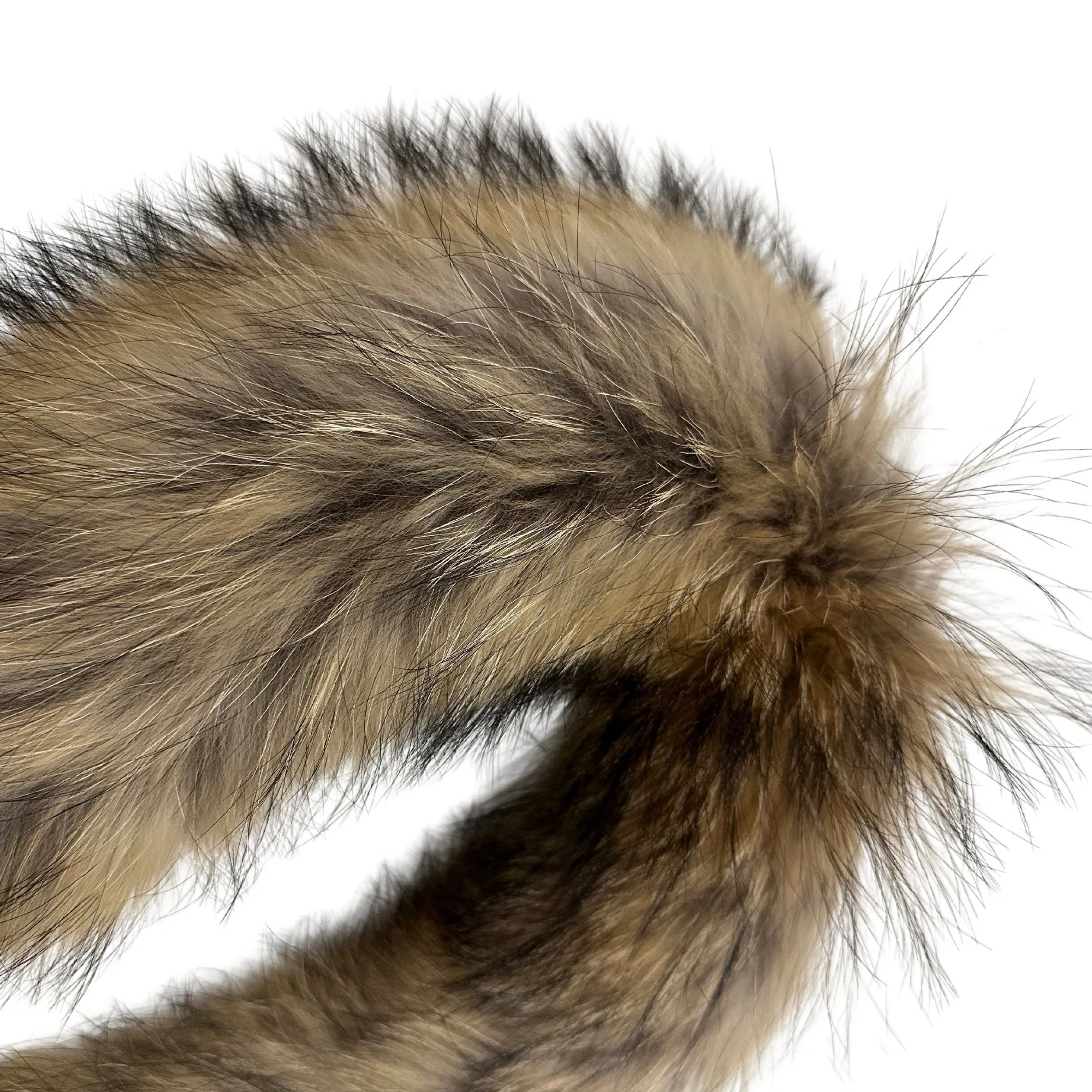 Fur Raccoon for Hood Edge Fringe Collar Trim womens and mens