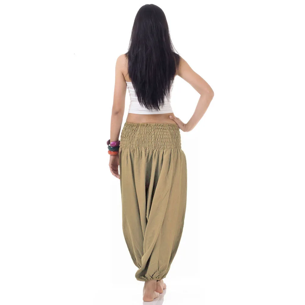 Golden Sands Women's 2-in-1 Jumpsuit Harem Pants