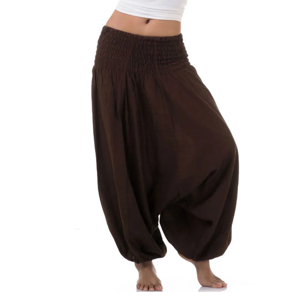 Golden Sands Women's 2-in-1 Jumpsuit Harem Pants