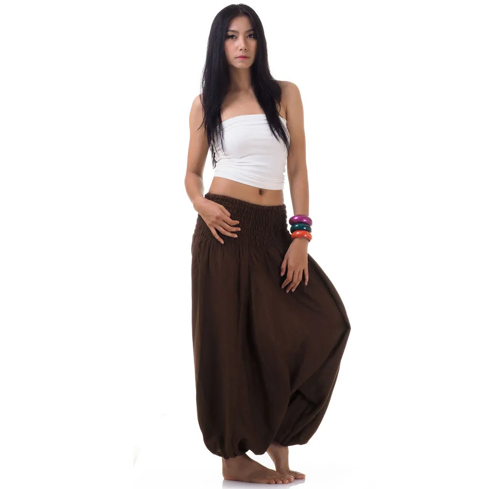Golden Sands Women's 2-in-1 Jumpsuit Harem Pants
