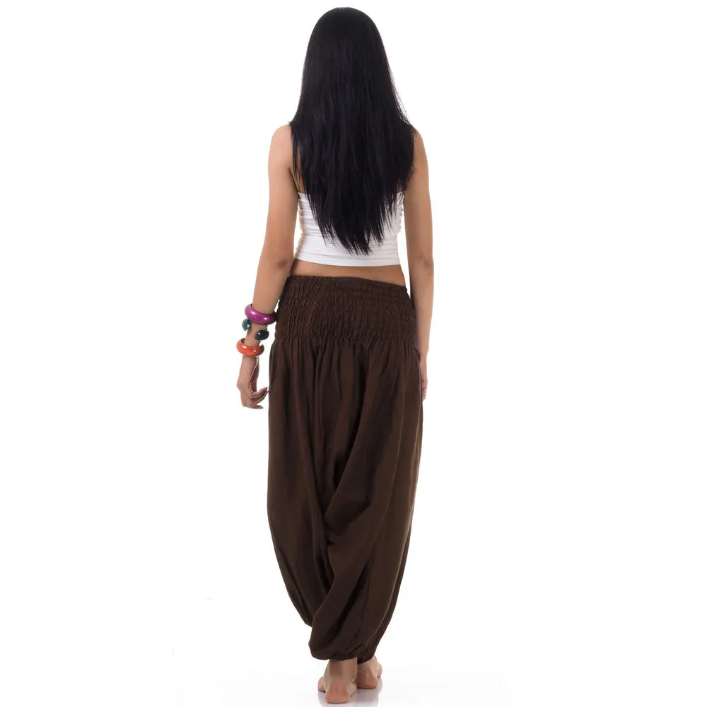Golden Sands Women's 2-in-1 Jumpsuit Harem Pants