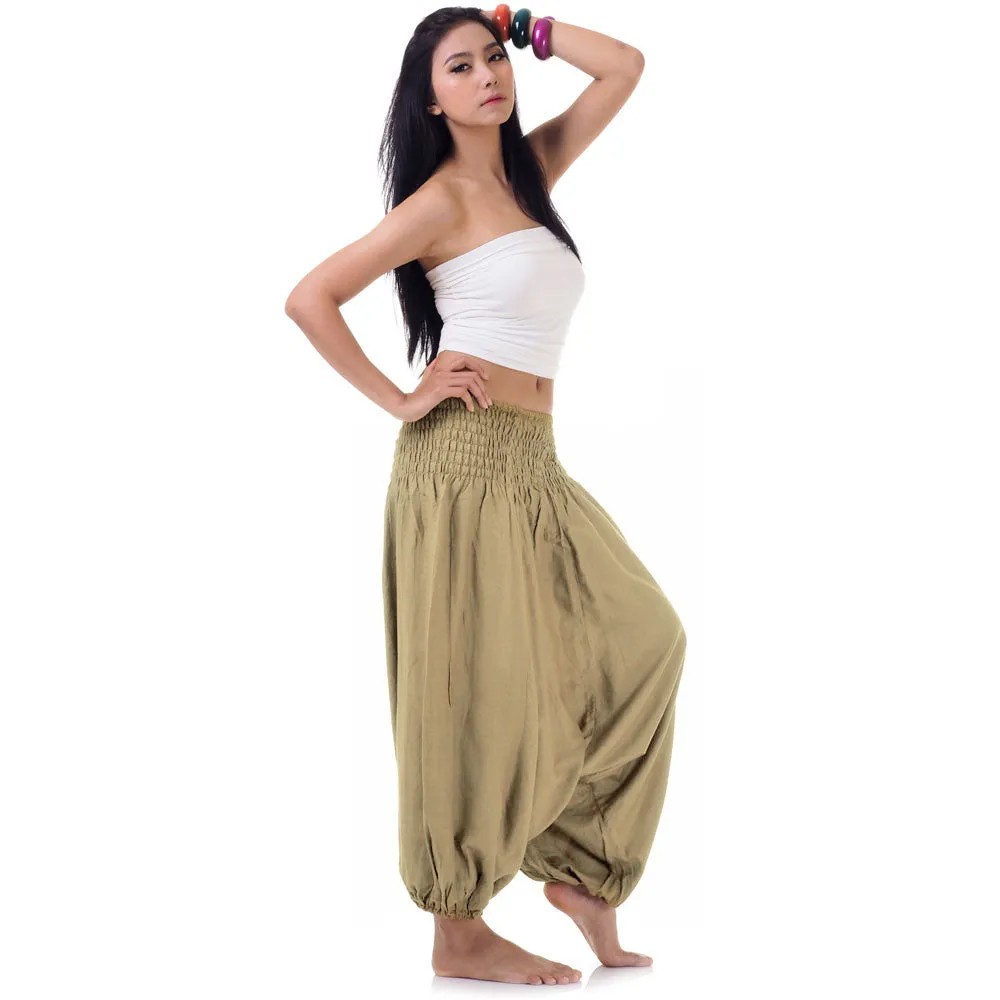 Golden Sands Women's 2-in-1 Jumpsuit Harem Pants