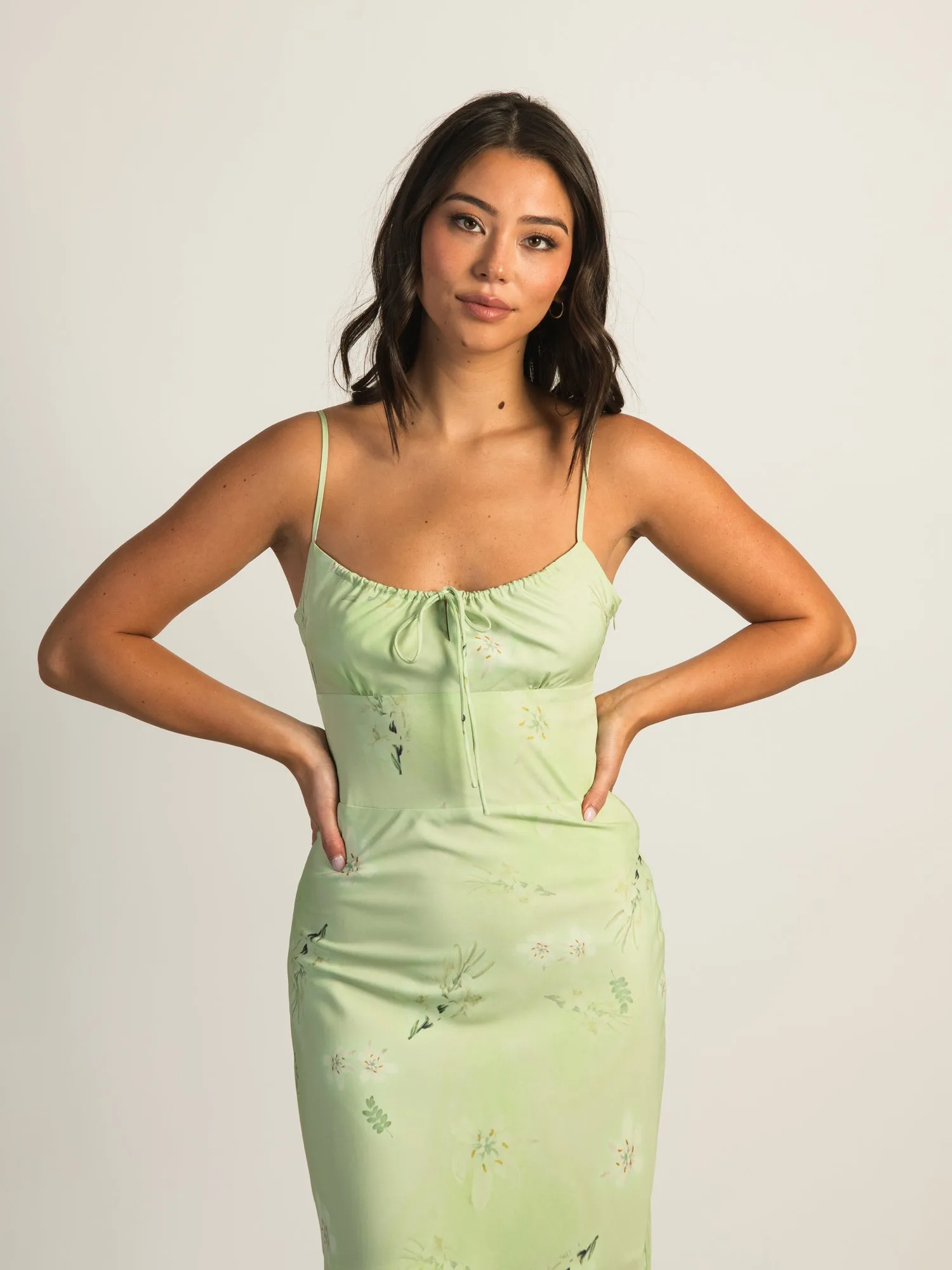 HARLOW VALERIE LONG DRESS - SAGE