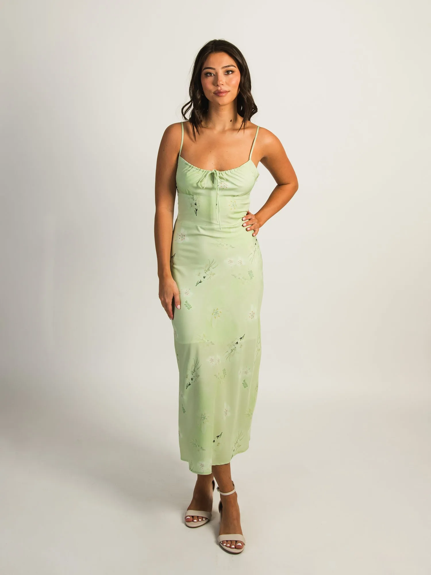 HARLOW VALERIE LONG DRESS - SAGE