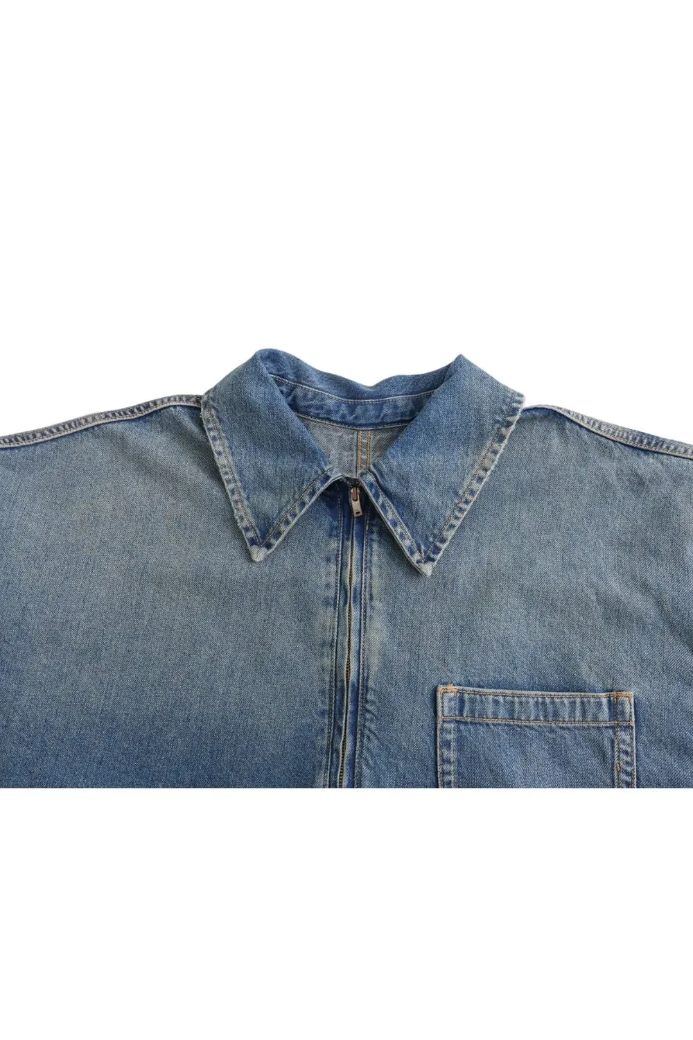 'Hazel' Loose-fitting Denim Shirt Dress