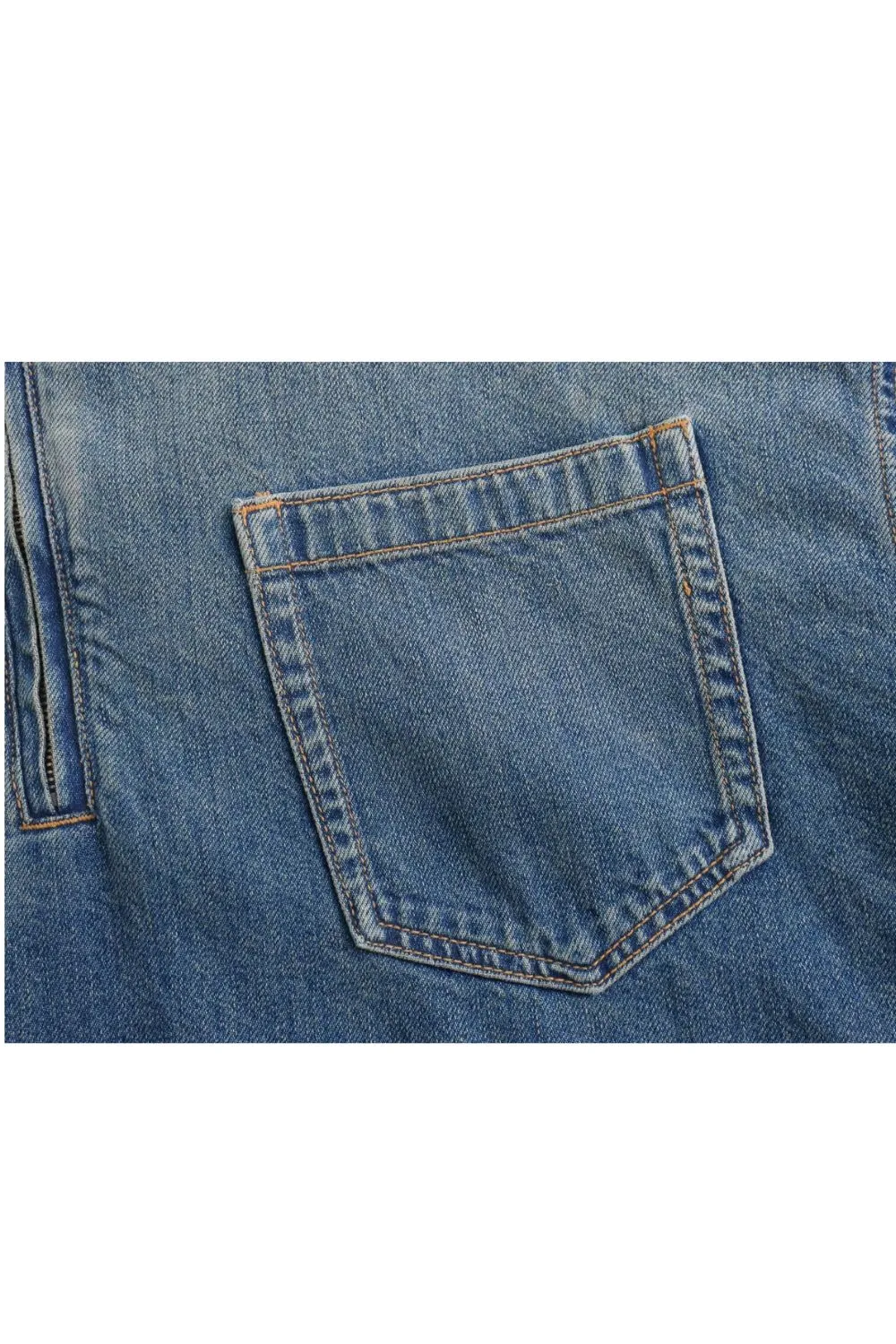 'Hazel' Loose-fitting Denim Shirt Dress