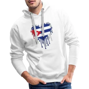 Heart of Cuba Flag Men’s Premium Hoodie