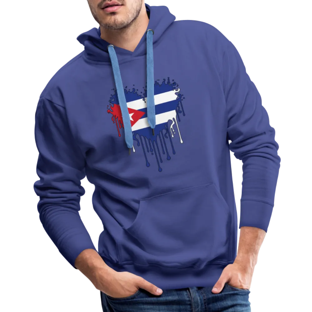 Heart of Cuba Flag Men’s Premium Hoodie