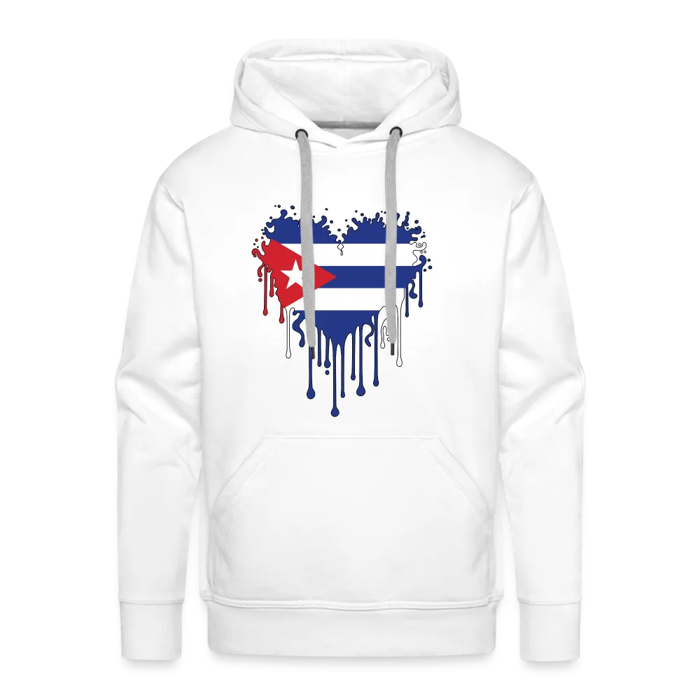 Heart of Cuba Flag Men’s Premium Hoodie