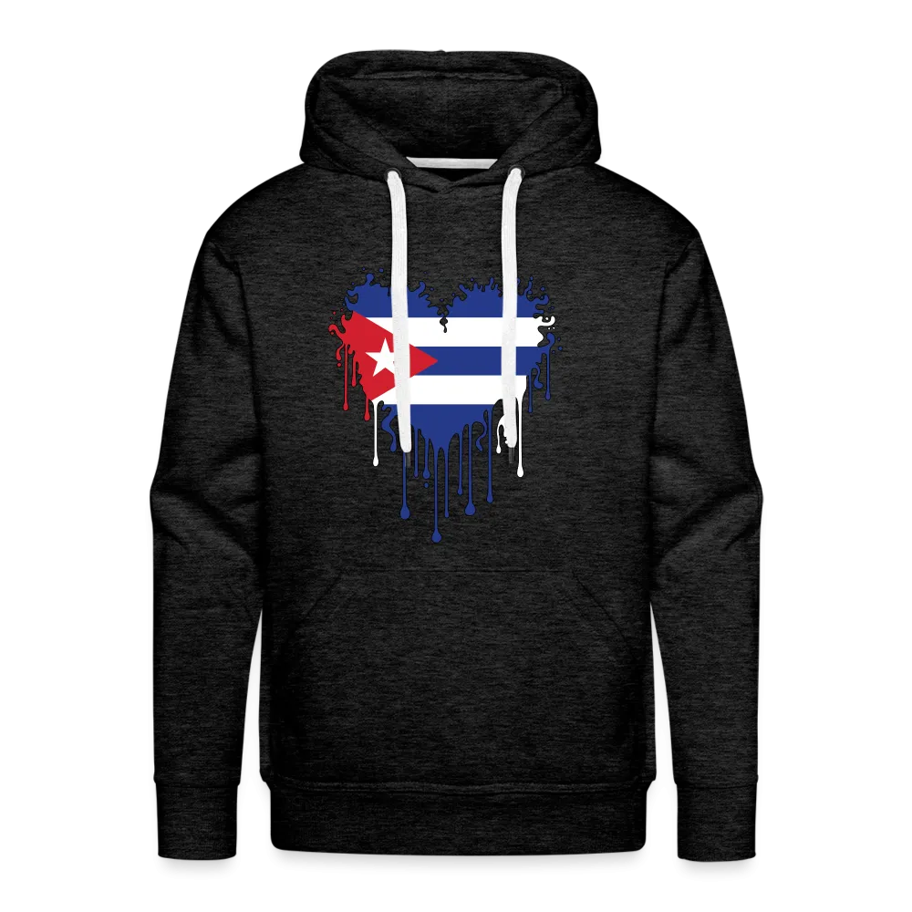 Heart of Cuba Flag Men’s Premium Hoodie