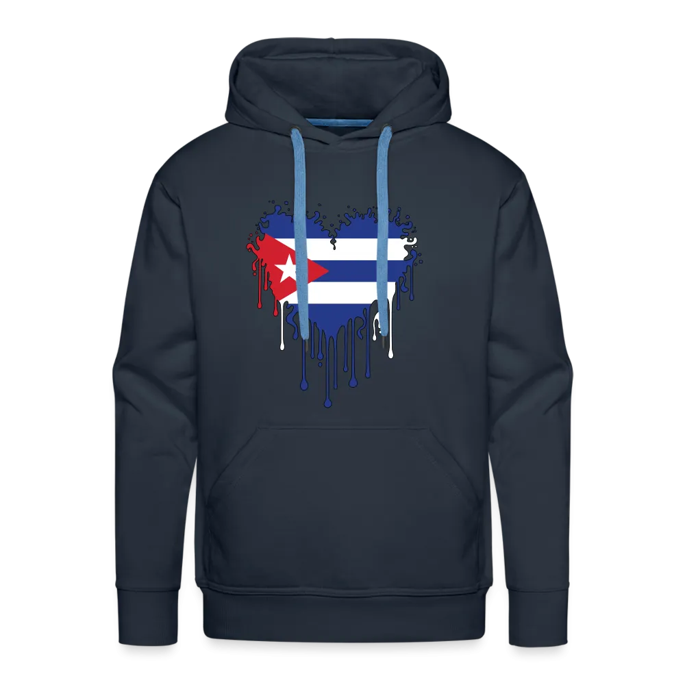 Heart of Cuba Flag Men’s Premium Hoodie