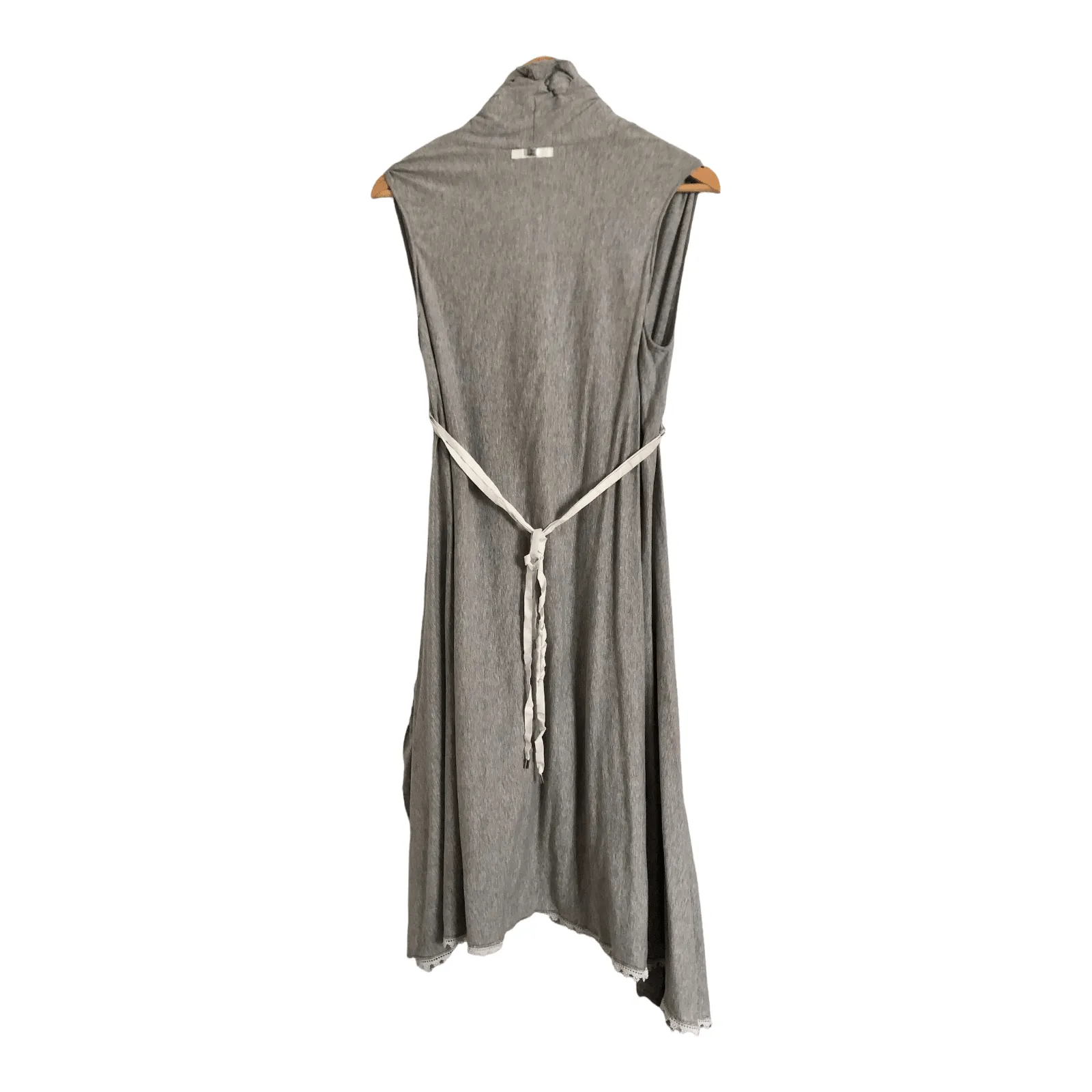 High Use 100% Jersey Cotton Cap Sleeve Midi Dress Grey Size S/M
