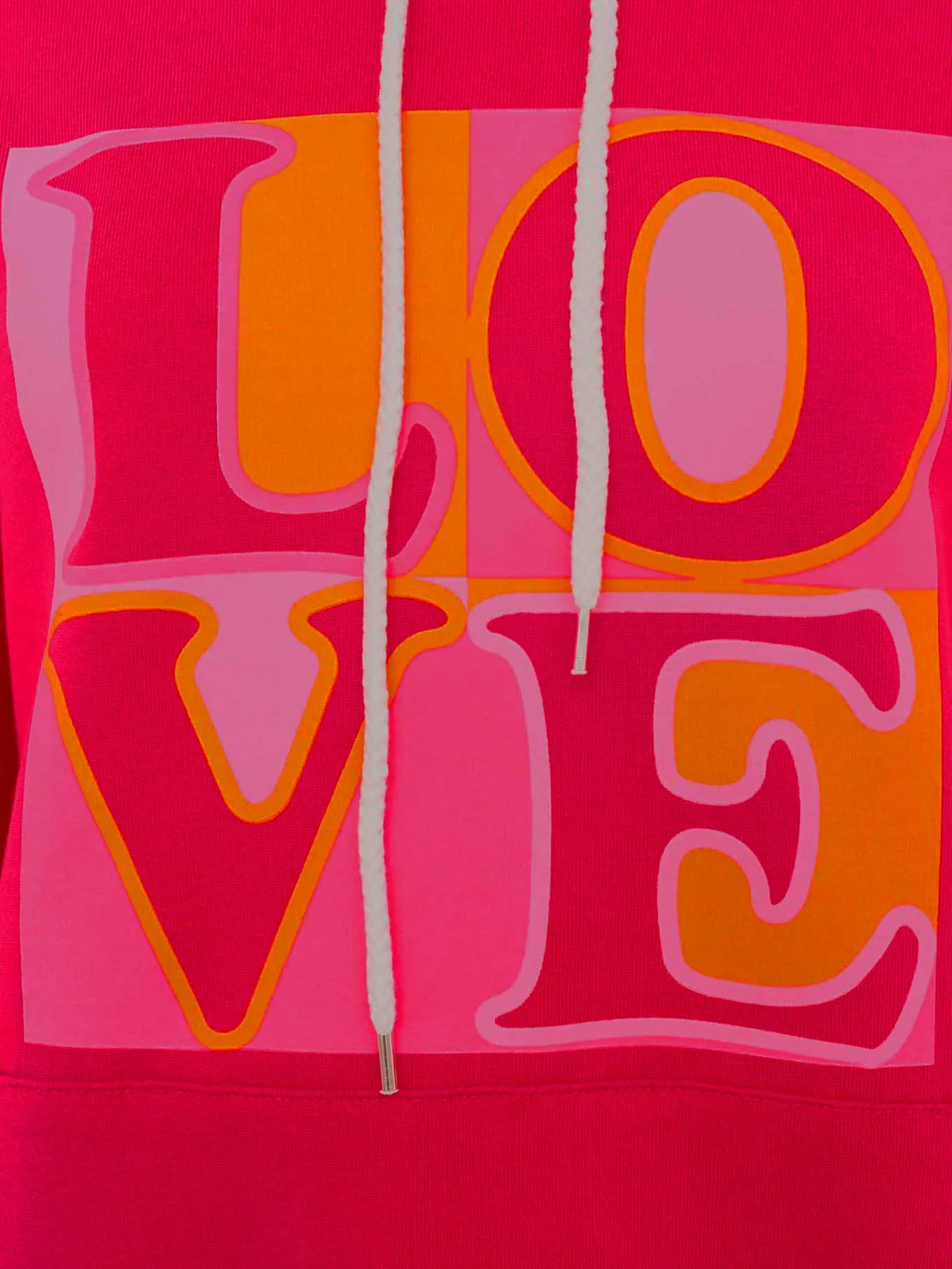Hoodie LOVE Neon pink