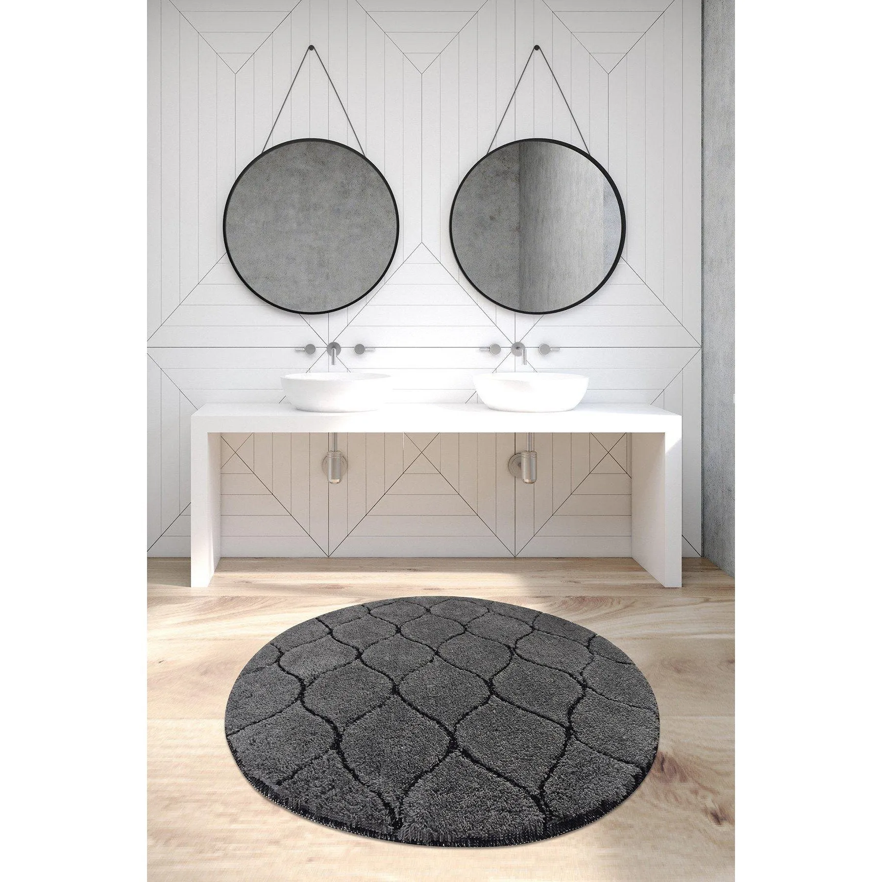 Infinity - Anthracite 2  Bath Mat