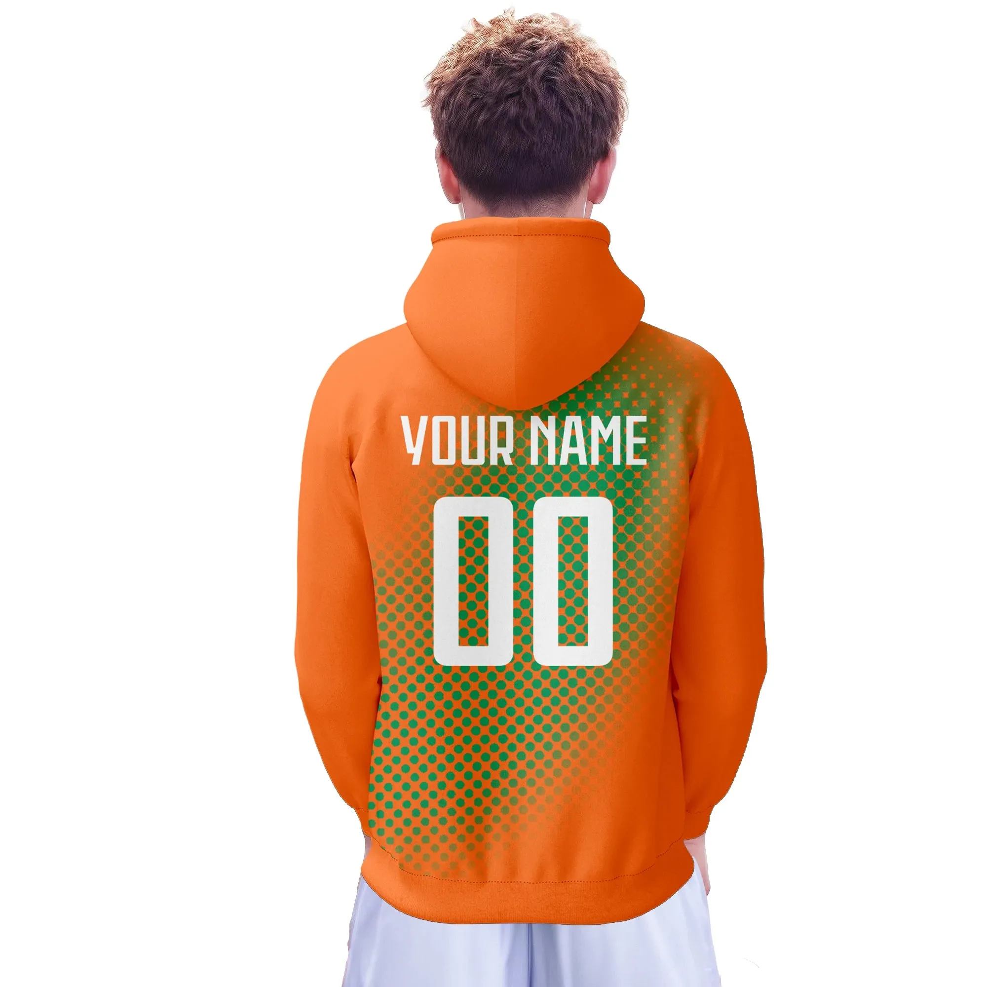 Ivory Coast Soccer Hoodie with Custom National Flag Design - Orange Pullover for Men, Women, and Youth - Perfect Football Sweatshirt Gift (S-5XL)