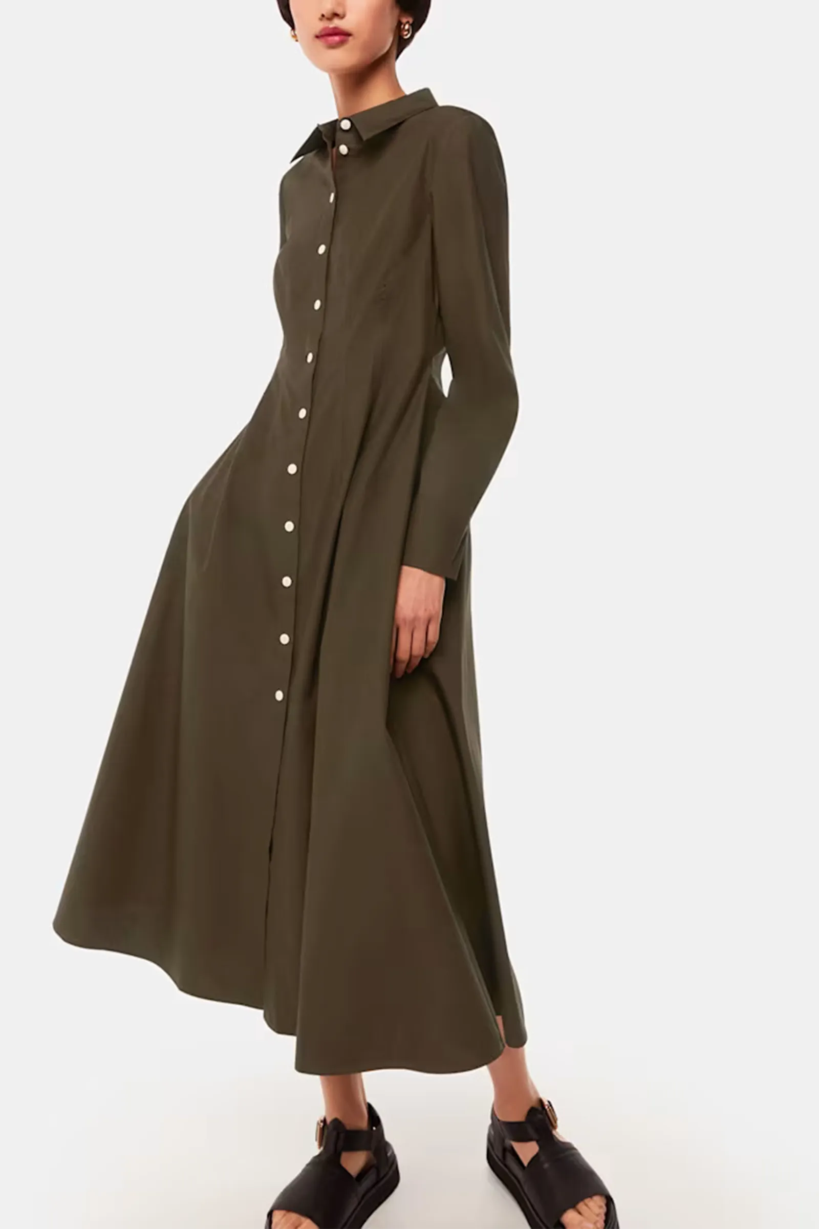 Jean Poplin Shirt Dress