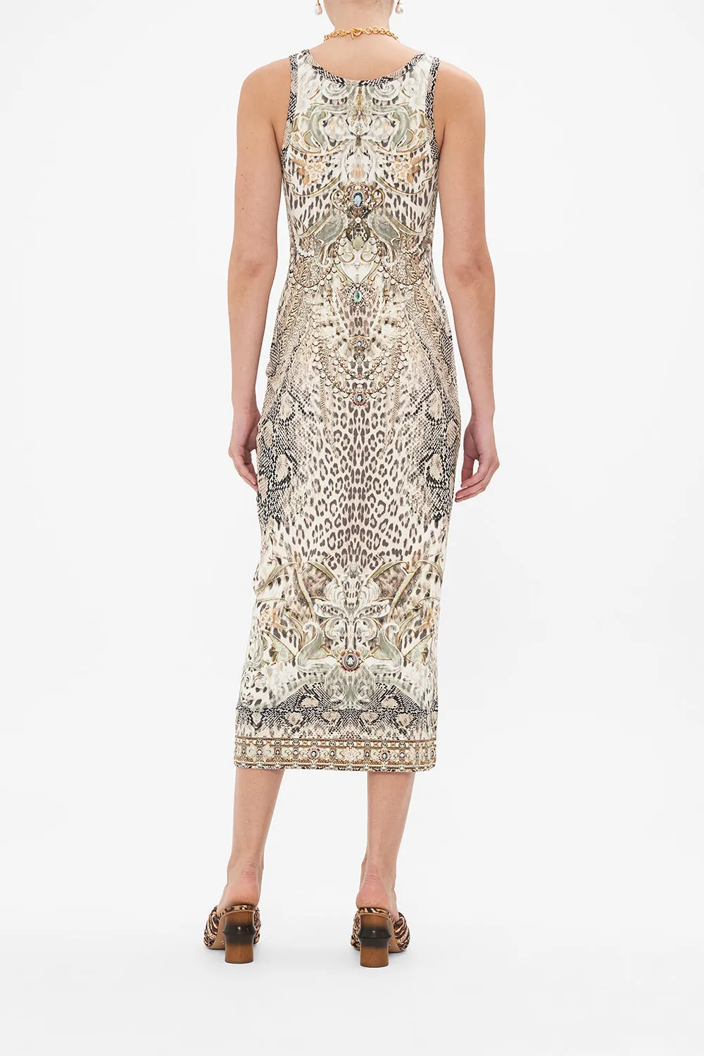 JERSEY SCOOP NECK TANK DRESS LOOKING GLASS HOUSES